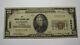 $20 1929 Gadsden Alabama Al National Currency Bank Note Bill Ch. #8560 Fine