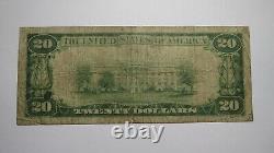 $20 1929 Glens Falls New York NY National Currency Bank Note Bill Charter #7699