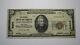 $20 1929 Gloversville New York Ny National Currency Bank Note Bill Ch. #9305 Vf+