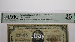 $20 1929 Greenville Alabama AL National Currency Bank Note Bill! Ch. #5572 VF25