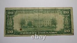 $20 1929 Hagerstown Maryland MD National Currency Bank Note Bill Ch. #1431 FINE