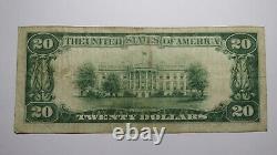 $20 1929 Harriman Tennessee TN National Currency Bank Note Bill Ch. #12031 VF