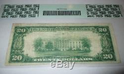 $20 1929 Hillsdale Michigan MI National Currency Bank Note Bill Ch. #168 VF20