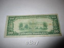 $20 1929 Honeybrook Pennsylvania PA National Currency Bank Note Bill #1676 Fine