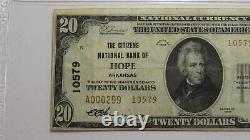 $20 1929 Hope Arkansas AR National Currency Bank Note Bill Ch. #10579 VF25 PCGS