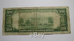 $20 1929 Jersey City NJ National Currency Bank Note Bill #12255 Journal Square
