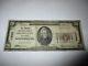 $20 1929 Johnson City Tennessee Tn National Currency Bank Note Bill #11839 Fine
