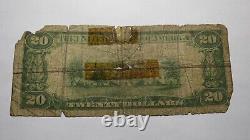 $20 1929 Kingston Pennsylvania PA National Currency Bank Note Bill! #14023 RARE
