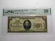 $20 1929 Klamath Falls Oregon Or National Currency Bank Note Bill Ch #11801 Vf20