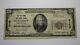 $20 1929 Kutztown Pennsylvania Pa National Currency Bank Note Bill Ch. #5102 Vf