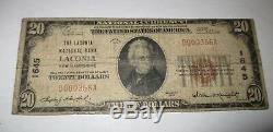 $20 1929 Laconia New Hampshire NH National Currency Bank Note Bill #1645 RARE