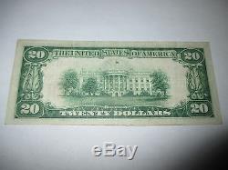 $20 1929 Liberal Kansas KS National Currency Bank Note Bill! Ch. #13406 VF