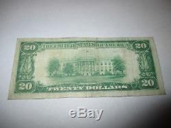 $20 1929 Littlestown Pennsylvania PA National Currency Bank Note Bill! #9207 VF