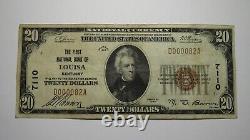$20 1929 Louisa Kentucky KY National Currency Bank Note Bill Charter #7110 VF