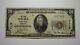 $20 1929 Louisa Kentucky Ky National Currency Bank Note Bill Charter #7110 Vf