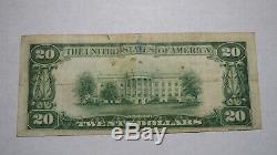 $20 1929 Madison Wisconsin WI National Currency Bank Note Bill Ch. #144 RARE