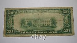 $20 1929 McComb City Mississippi MS National Currency Bank Note Bill! #7461 FINE