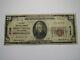 $20 1929 Mckees Rocks Pennsylvania Pa National Currency Bank Note Bill Ch. #5142