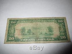 $20 1929 Menominee Michigan MI National Currency Bank Note Bill Ch. #3256 RARE