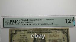 $20 1929 Mitchell South Dakota SD National Currency Bank Note Bill #3578 F12 PMG