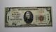 $20 1929 Monterey California Ca National Currency Bank Note Bill Ch. 7058 Vf