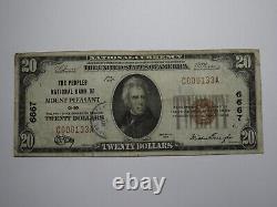 $20 1929 Mount Pleasant Ohio OH National Currency Bank Note Bill Ch. #6667 FINE