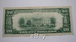 $20 1929 National City Illinois IL National Currency Bank Note Bill #12991 VF+