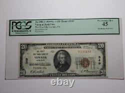$20 1929 Newark New York NY National Currency Bank Note Bill Ch. #349 XF45 PCGS