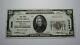 $20 1929 North Platte Nebraska Ne National Currency Bank Note Bill Ch #3496 Rare