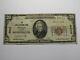 $20 1929 Ocala Florida Fl National Currency Bank Note Bill Charter #9926 Rare