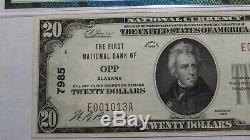 $20 1929 Opp Alabama AL National Currency Bank Note Bill 7985 Uncirculated 65EPQ