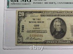 $20 1929 Opp Alabama AL National Currency Bank Note Bill Charter #7985 VF20 PMG