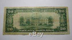 $20 1929 Oshkosh Wisconsin WI National Currency Bank Note Bill! Ch. #6604 FINE