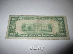 $20 1929 Ottawa Kansas KS National Currency Bank Note Bill! Ch. #1718 FINE