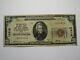$20 1929 Painesville Ohio Oh National Currency Bank Note Bill #13318 Serial #4
