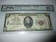$20 1929 Parkston South Dakota Sd National Currency Bank Note Bill! #7662 Vf
