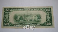 $20 1929 Pasadena California CA National Currency Bank Note Bill Ch #10167 XF+