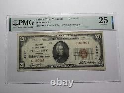$20 1929 Peirce City Missouri MO National Currency Bank Note Bill Ch. #4225 VF25