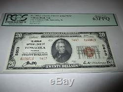 $20 1929 Pensacola Florida FL National Currency Bank Note Bill! Ch. #5603 New63