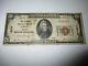 $20 1929 Peru Indiana In National Currency Bank Note Bill Ch. #1879 Fine