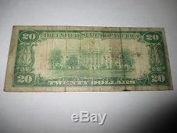$20 1929 Peru Indiana IN National Currency Bank Note Bill Ch. #1879 Fine