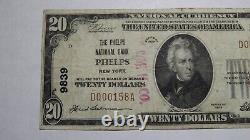 $20 1929 Phelps New York NY National Currency Bank Note Bill Ch. #9839 RARE