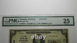 $20 1929 Phoenix Arizona AZ National Currency Bank Note Bill Ch. #4729 VF25 PMG