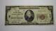 $20 1929 Portsmouth Ohio Oh National Currency Bank Note Bill Charter #68 Vf