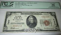 $20 1929 Randolph Nebraska NE National Currency Bank Note Bill #7477 VF PCGS