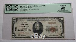 $20 1929 Randolph Nebraska NE National Currency Bank Note Bill #7477 VF PCGS