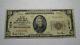 $20 1929 Redwood City California Ca National Currency Bank Note Bill! #7279 Fine