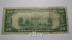 $20 1929 Redwood City California CA National Currency Bank Note Bill! #7279 FINE