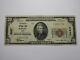 $20 1929 Ripley Ohio Oh National Currency Bank Note Bill Charter #2837 Vf Rare