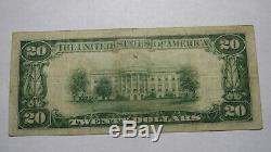 $20 1929 Roanoke Virginia VA National Currency Bank Note Bill! Ch. #2737 VF